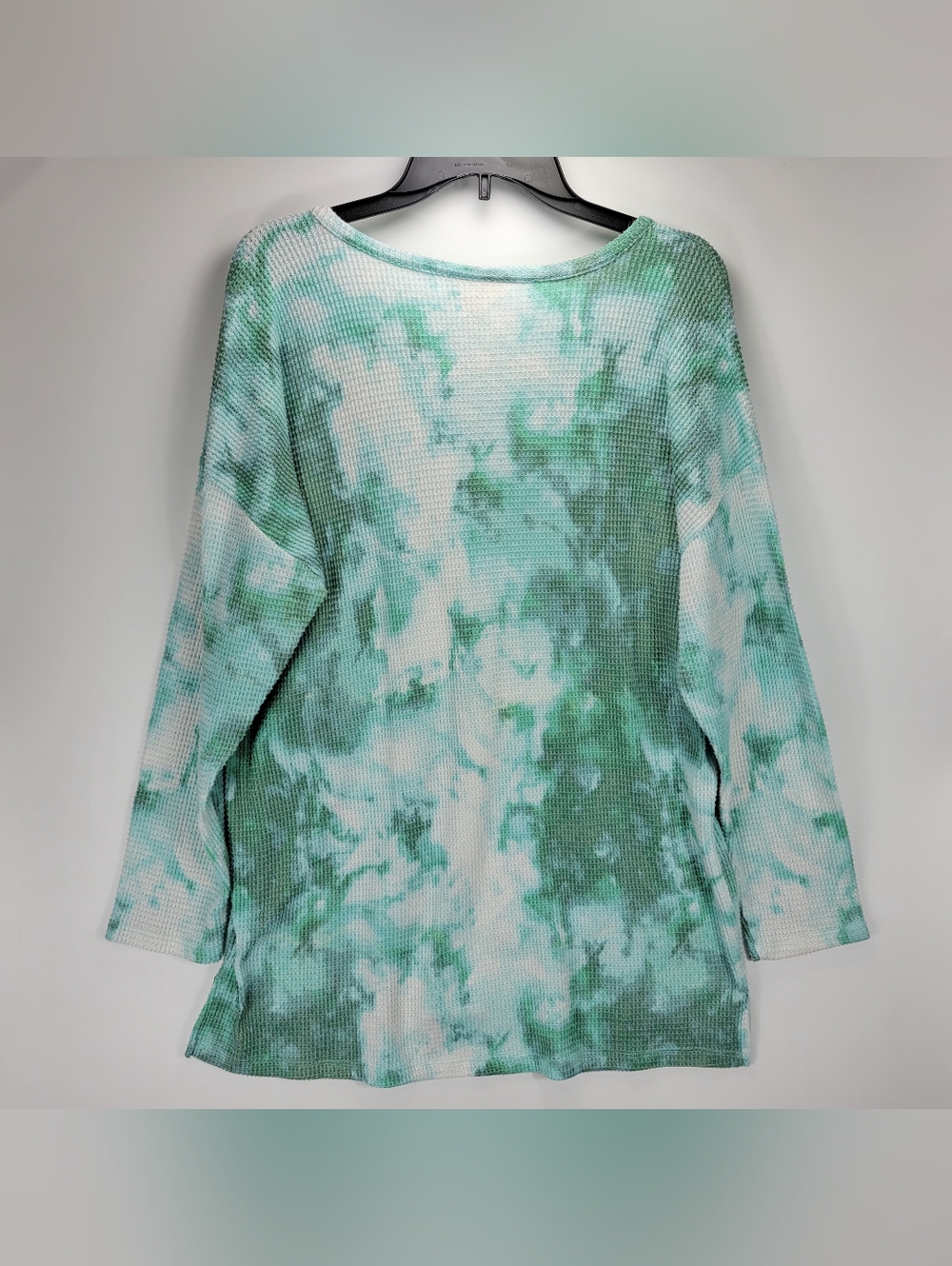 Style & Co Long Sleeve Tie Dye Shirt Women XL Comfy Dainty Boho Quiet Luxury - Picture 7 of 9